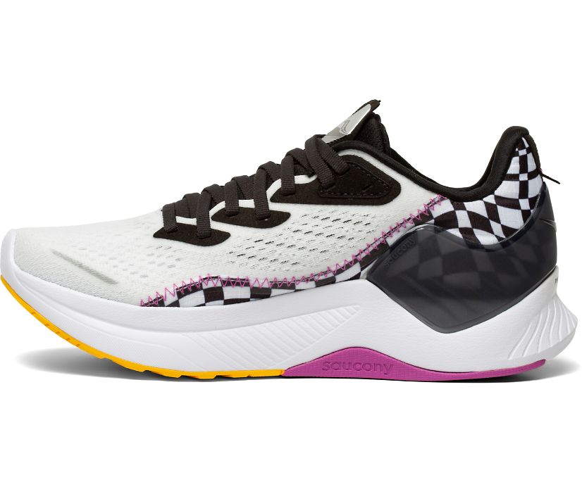 Women's Saucony Endorphin Shift 2 Running Shoes White / Black | Singapore 116SGLO